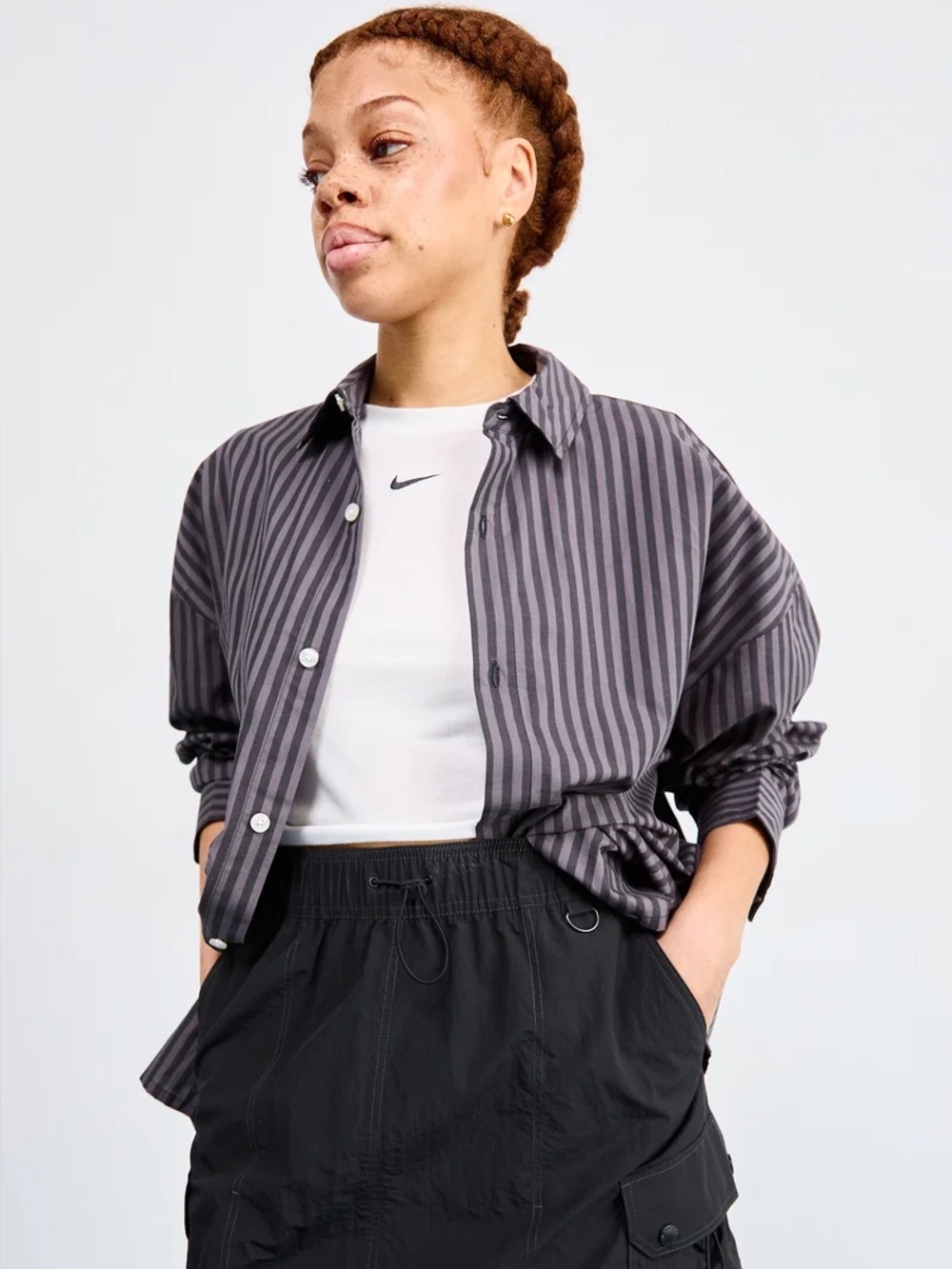 NWT Nike Striped Buttondown